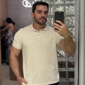 POLO SLIM TEXTURIZADA - Imagem 1